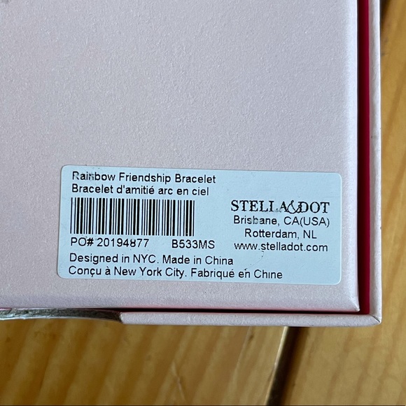🌷 2 for $20 🌷 Stella & Dot Rainbow Friendship Bracelet BRAND NEW IN BOX - Picture 9 of 9